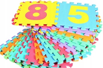 БОЛЬШОЙ КОВРИК-ПАЗЗЛ КОВРИК ПЕННЫЙ БУКВЫ ЦИФРЫ ПЕННЫЙ КОВРИК ДЛЯ ДЕТЕЙ 36 шт.