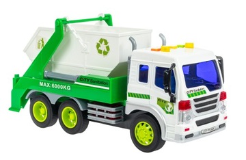 ТРАНСПОРТ МАШИНА Мусоровоз 1:16 СВЕТ ЗВУК ПРИВОД