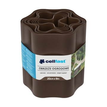 Obrzeże ogrodowe brązowe 20 cm*9m 30-013H CELLFAST