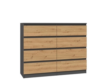 Komoda TopEshop MALWA 138 x 40 x 97cm antracyt