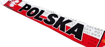 ШАРФ сборная Польши Классический, отличное качество БЕЛЫЙ И КРАСНЫЙ National PL