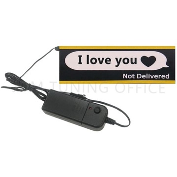 5 Stars Wanted Led Light Drive Safe Night Runner Glow Panel Take Car~50589