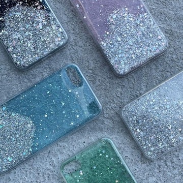 Блестящий чехол с блестками для Samsung Galaxy M51 Star Glitter розовый