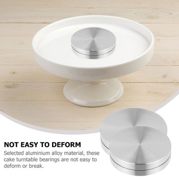 2 шт. ВРАЩАЮЩИЕСЯ ПОДСТАВКИ ДЛЯ ТОРТОВ ИЗ АЛЮМИНИЕВОГО СПЛАВА