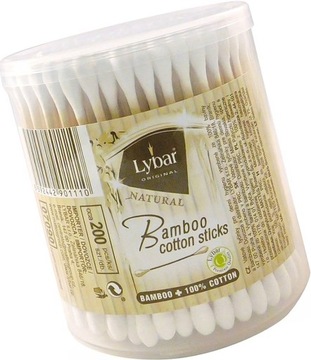 Patyczki higieniczne bambusowe 200 sztuk LYBAR Original