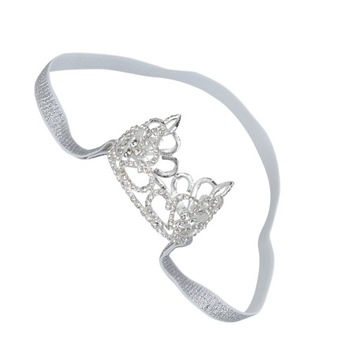 BABY SHOWER KORONA GŁOWA BANDANA WŁOSY DLA DZIECI DZIEWCZYNKA OPASKA NA GŁOWĘ URODZINY