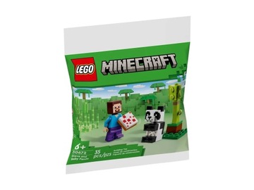 LEGO Minecraft 30672 Steve i mała panda