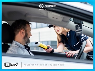 Алкотестер PROMILER iBlow Police, оригинальный безротовый + КАЛИБРОВКА 12MSC