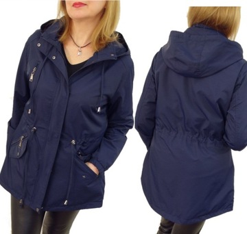 Kurtka Parka Wiatrówka z Kapturem EMILY 44 2XL