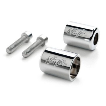 KOŃCÓWKI KIEROWNICY CHROM LOGO KAWASAKI NINJA ZX (2103)