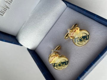 Запонки EXC Football для болельщика «Реала» в футляре