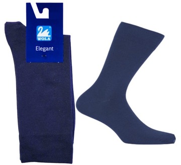 Skarpety męskie ELEGANT garniturowe granat 45-47