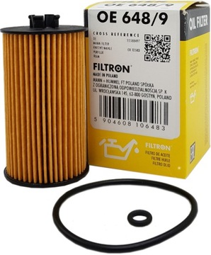 FILTRON FILTR OLEJU OE648/9 OPEL ASTRA J K 1,6