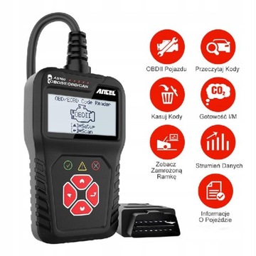 Диагностический тестер OBD2, сканер, польское меню, новинка