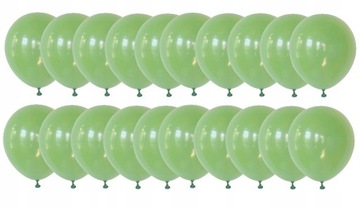 Balony lateksowe zielone oliwkowe 20 szt 25 cm urodziny roczek wesele ślub