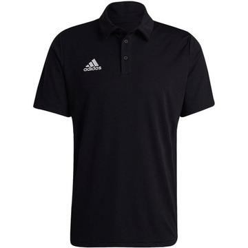 Koszulka Męska Polo Adidas Sportowa Czarna Entrada 22 r. M