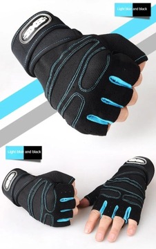 Перчатки для силовых упражнений. Перчатки для подъема полупальцев. Бодибилдинг.