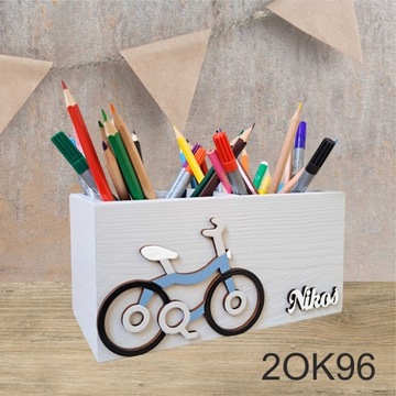 БОЛЬШАЯ подставка для мелков, 100% ДЕРЕВО, FREE NAME