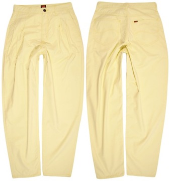 LEE spodnie HIGH WAIST yellow CHINO _ W28 L33