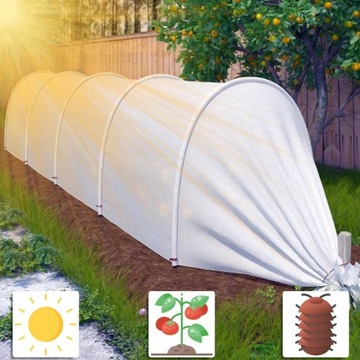 3x Морозостойкая теплица Универсальный тоннель из агроволокна - Мега Гарден 3м