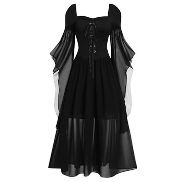 STRÓJ CZAROWNICA wiedźma SUKIENKA NA HALLOWEEN,5XL