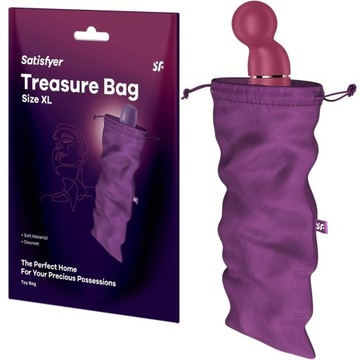 Fioletowa torba na gadżety erotyczne - Treasure Bag XL - Satisfyer