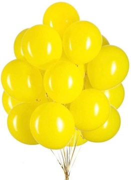 Balony żółte pastelowe ślub wesele matowe lemon 50