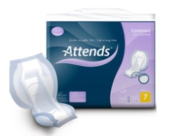 Подгузники Attends Contours air Comfort 7/28 шт.