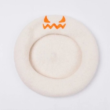 Halloween Cute Pumpkin Smiley Beret