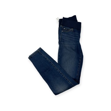 Jeansowe spodnie damskie ciążowe Gap 27