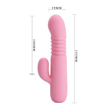 MAŁY WIBRATOR KRÓLIK POSUWISTY PCHAJĄCY 15cm USB