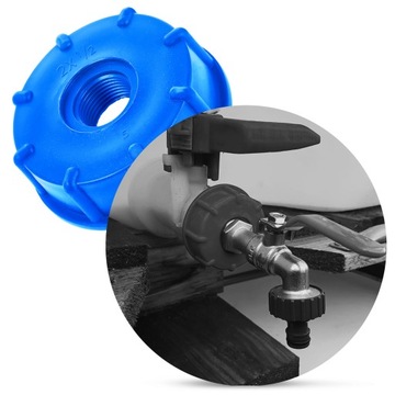 ГАЙКОВЫЙ СОЕДИНИТЕЛЬ MAUZER IBC 1/2 дюйма, заглушка клапана бака с бочонком S60/6 GW 1/2 дюйма