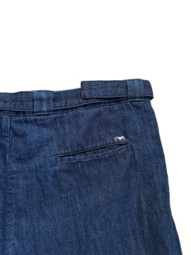 Темно-синие льняные шорты EMPORIO ARMANI р. M/L