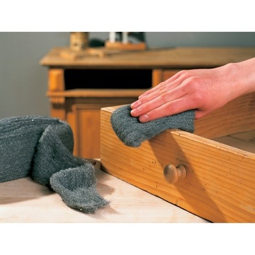 СТАЛЬНАЯ ШЕРТА ДЛЯ ЧИСТКИ И ПОЛИРОВКИ ПОЛИРОВАЛЬНАЯ ШЕРСТЬ ТИП 0000 200г