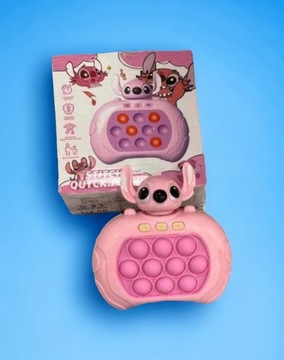GRA ZRĘCZNOŚCIOWA STITCH POP IT ANTYSTRESOWA ELEKTRYCZNA STICH RÓŻOWY