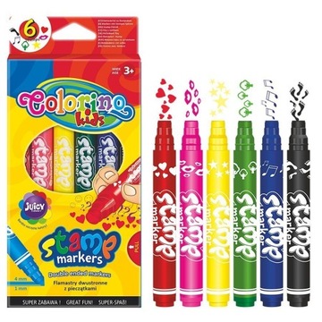 COLORINO FLAMASTRY PISAKI Z PIECZĄTAMI 36122PTR