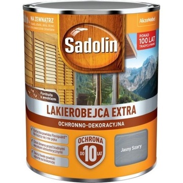 Sadolin Extra lakierobejca 0,75L SZARY JASNY