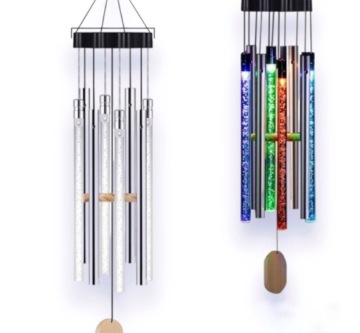 Lampki SOLARNE LED DZWONKI ogrodowe GIRLANDA