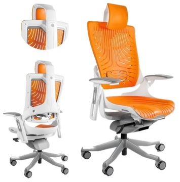 Ergonomiczny fotel obrotowy Wau 2 elastomer ergo