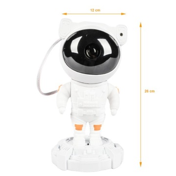 PROJEKTOR GWIAZD ASTRONAUTA LAMPKA NOCNA DLA DZIECI GŁOŚNIK BLUETOOTH PILOT