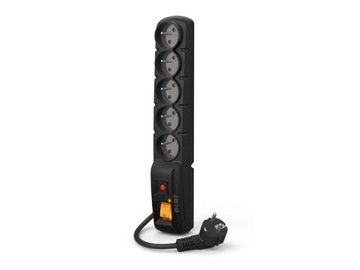 LISTWA ZASILAJĄCA PRZEPIĘCIOWA 5 GNIAZD 1.5m 230V