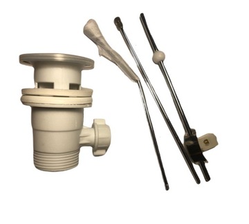 Korek klik klak z cięgłem PCV okrągły fi 37 mm spust Batmix