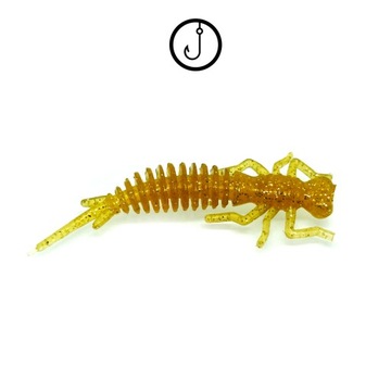 LARWA WAŻKI 5cm SLIM | OKONIOWY HIT! | 3szt | 1A