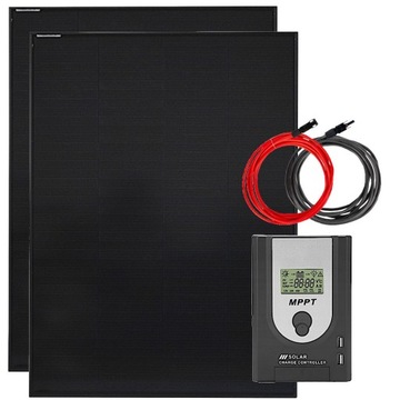 PANEL SOLARNY BATERIA SŁONECZNA 2x 200W 12V MPPT