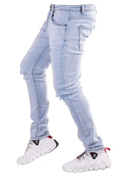 Pánske džínsové nohavice svetlomodré JOAKIM veľ.31