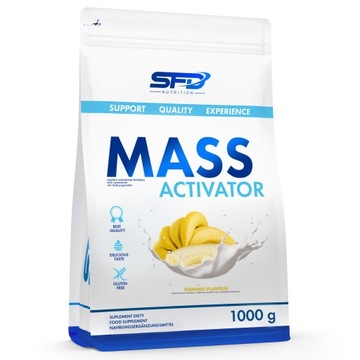 SFD MASS ACTIVATOR 1000g BANAN BIAŁKO WĘGLOWODANY GAINER MASA MIĘŚNIE SIŁA