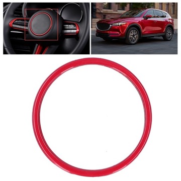 Круглая наклейка на отделку рулевого колеса автомобиля