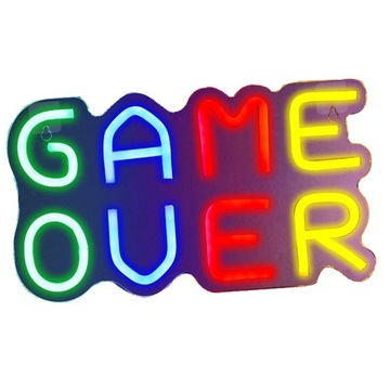NEON LED DLA GRACZA PAD DO GRY DEKORACJA SZYLD XL