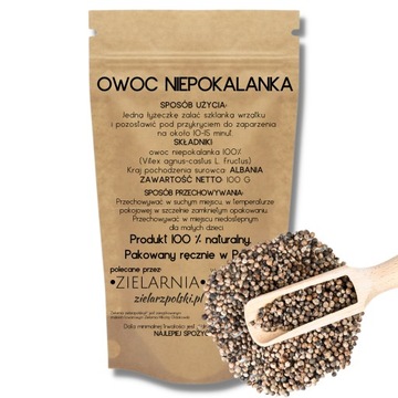 Niepokalanek mnisi owoc 100g pospolity pieprzowy