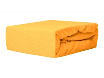 Prześcieradło FROTTE 200x220 z gumką żółte